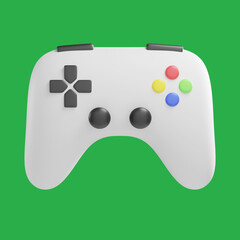 gaming controller 3d icon illustration