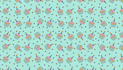 Happy birthday pattern