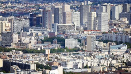 Fototapeta na wymiar Paris modern residential district
