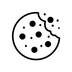 Simple cookie icon vector illustration