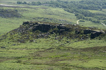 The ancient Iron Age hill fort Carl Wark near Higger Tor in the Peak District National Park in Derbyshire. © Rob Thorley