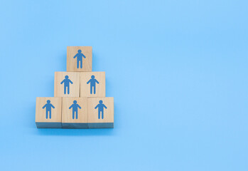 Business team building , Human Resource Management and Job Recruitment concept