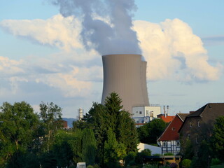 AKW Grohnde bei Emmerthal, Niedersachsen