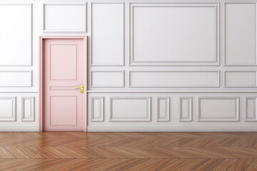 Obraz na płótnie Canvas Room interior with Wall Background. 3D rendering ,3D illustration 