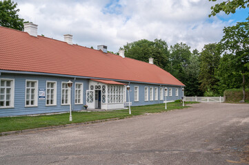 Fototapeta na wymiar wooden manor estonia hiiumaa