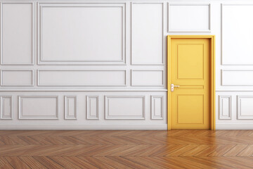 Room interior with Wall Background. 3D rendering ,3D illustration	
