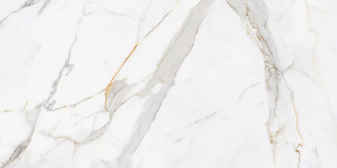 Crédence de cuisine en verre imprimé Marbre Fond d& 39 écran de texture de marbre de pierre de roche de marbre fissuré blanc.