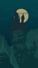 Castle on the mountain.