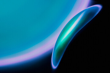 Aesthetic background with abstract sunset projector lamp