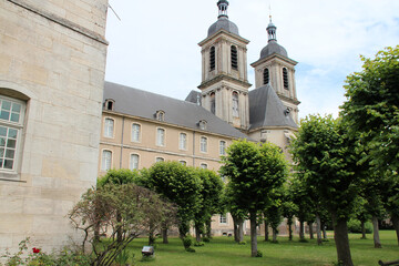prémontrés abbey in pont-à-mousson in lorraine (france)  - obrazy, fototapety, plakaty