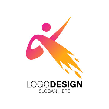 people and sport logo design