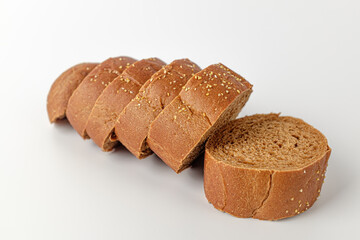 Bushman bread on a white background