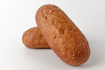 Bushman bread on a white background