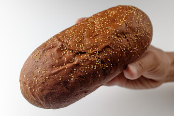 Bushman bread on a white background