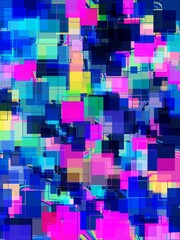 Graphical Abstract Painting Art Background Texture,Colorful Geometrical Artwork Poster,Modern Conceptual Art,3D Rendering,3D Illustration