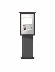 Self-service kiosk. Self-pay terminal for retail chains, parking lots, rentals.