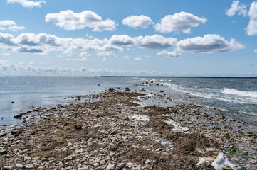 estonina landscape with sea view