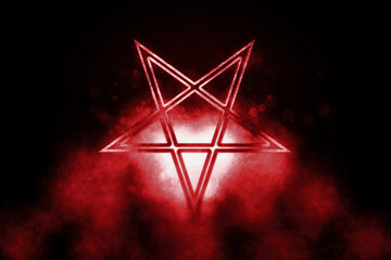 Reversed Pentagram symbol, Satanic sign