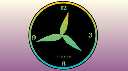 this is a  Beautiful Clock Logo Design illustration and clock time 