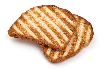 Grilled toasters, isolated on white background. High resolution image.