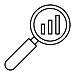 Vector Analysis Outline Icon Design