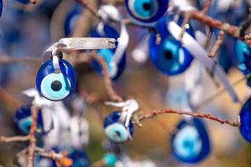 Fototapeta na wymiar Evil eye tree, Cappadocia, Turkey