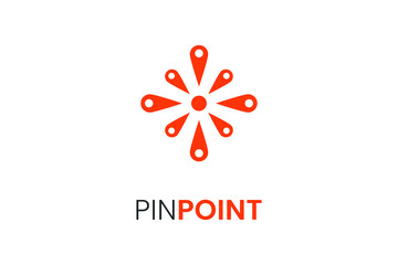 Fototapeta na wymiar Pin point logo, EPS10 Isolated