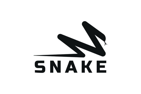Abstract snake logo design, Eps10 Isolated