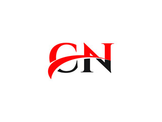 CN Letter Initial Logo Design Template