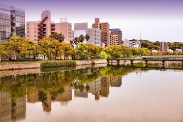 Fototapeta na wymiar Hiroshima city - Japan landmark