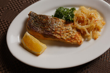 grilled salmon steak