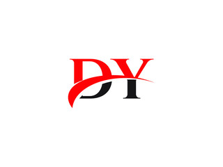 Fototapeta premium DY Letter Initial Logo Design Template