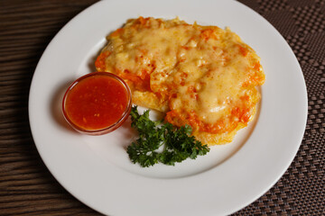 grilled chicken with sauce