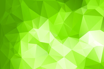 Green Abstract Color Polygon Background Design, Abstract Geometric Origami Style With Gradient