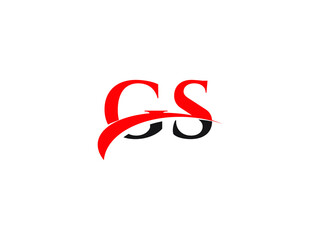 Fototapeta premium GS Letter Initial Logo Design Template