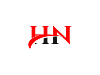 Fototapeta premium HN Letter Initial Logo Design Template