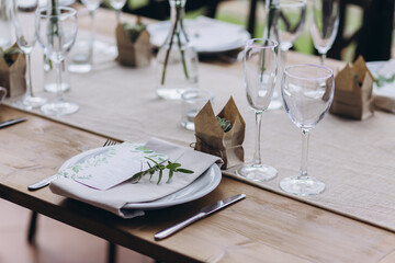 Boho wedding table for a newlywed banquet.