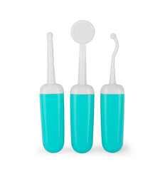 kid toys medical equipment tool set, on white