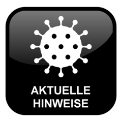 Cornavirus Symbol auf Button: Aktuelle Hinweise