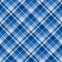 Seamless pattern in festive blue colors for plaid, fabric, textile, clothes, tablecloth and other things. Vector image. 2