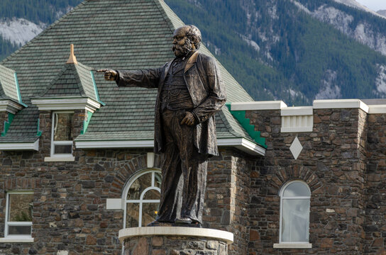 statue, Banff Alberta, Canada