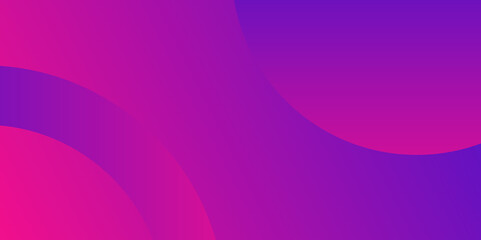 Abstract gradient background with circle shapes. Modern geometric background with magenta and purple gradient. - 447492730