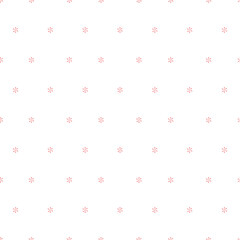 Christmas seamless pattern with snowflake. Print for fabric, textile and linen, web page background, gift and wrapping paper, greeting cards, scrapbooking album, collages, winter decorations.