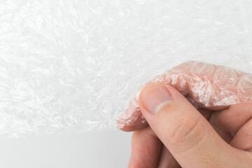 bubble wrap on a white background