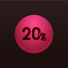 20% - Sticker