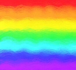 Drawing The Rainbow is made in oil