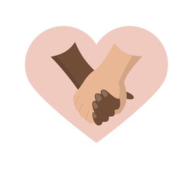 Holding hands interracial couple hand hold