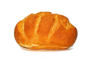 bread on a white background