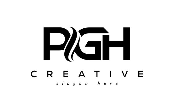 Letter PGH creative logo design vector