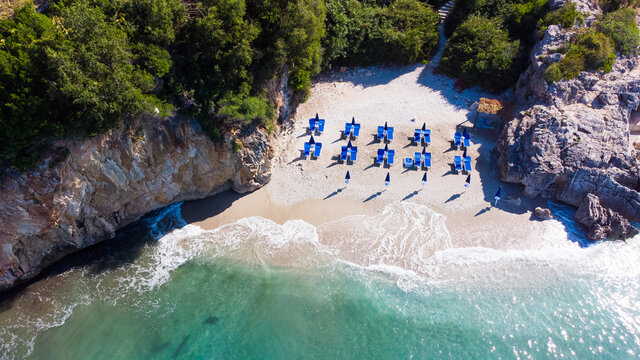 Gjipe Beach, famous beach in Albania